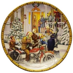 Vintage Harley Davidson Collector's Christma Plate